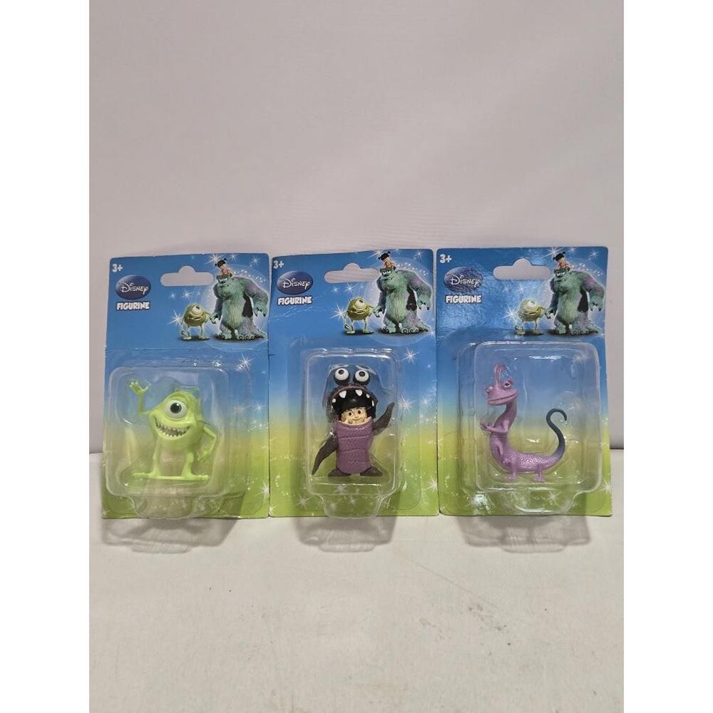 Lot of 3 - Disney Pixar Monsters Inc Mini Figures Boo, Mike, Randal #L48l